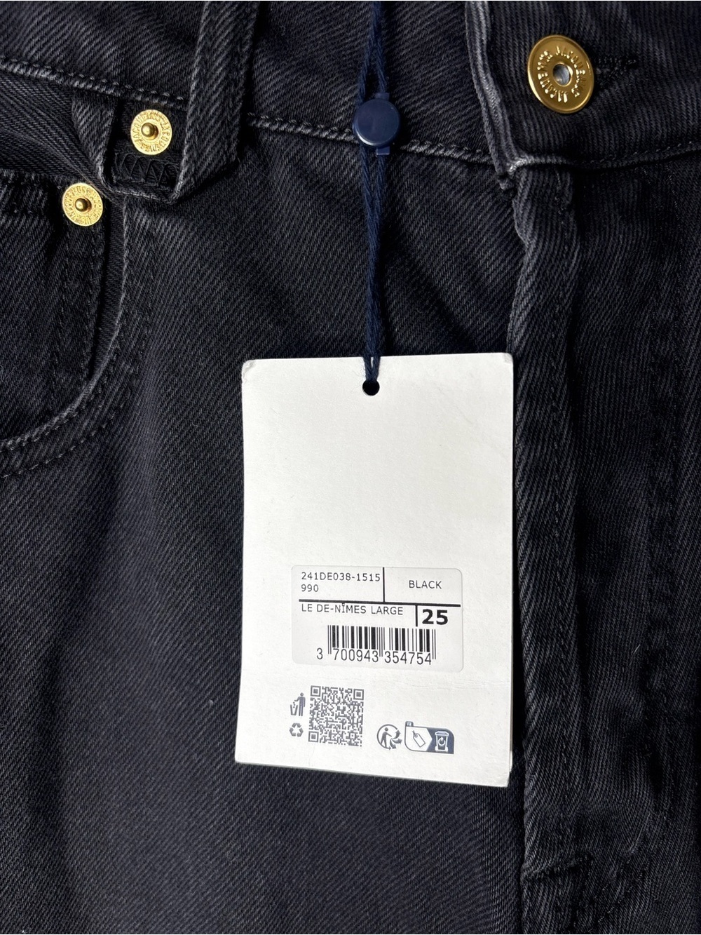 JACQUEMUS De Nimes Black Wide Leg Jeans - Picture 8 of 8